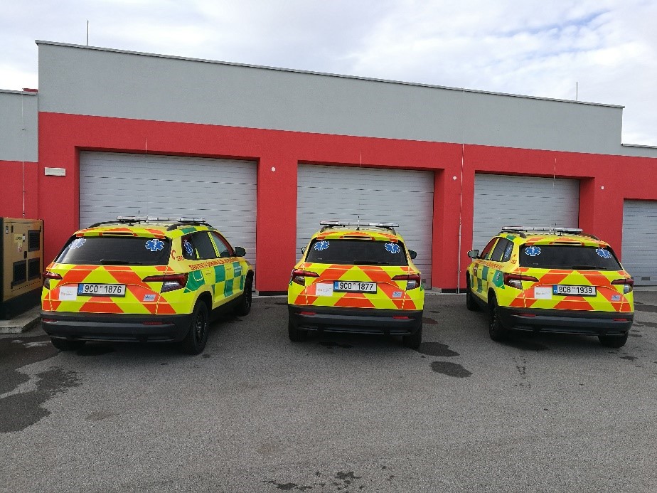 NADACE ČEZ A FOND ZÁBRANY ŠKOD ČESKÉ KANCELÁŘE POJISTITELŮ POMOHLY V ROCE 2020 FINANCOVAT VOZY A VYBAVENÍ PRO ZZS JČK